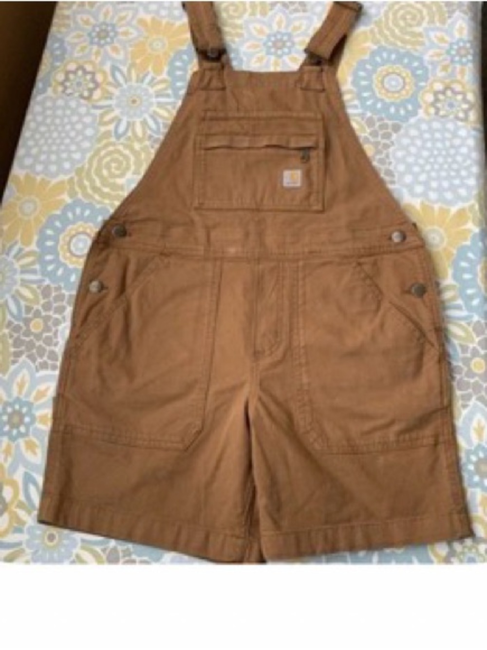 Carhartt Tan Women's Short Overalls Shortalls
